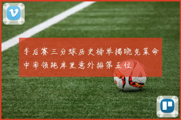 季后赛三分球历史榜单揭晓克莱命中率领跑库里意外排第五位
